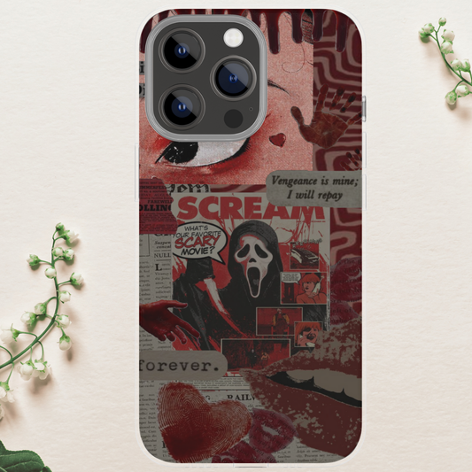 Ghost guy Halloween Horror scream movie case, Halloween case 16 Pro Max, 1 image 0
