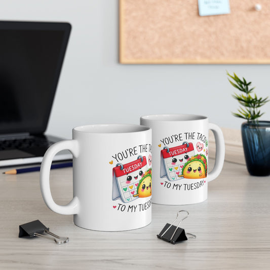 Funny Spanish Valentines Mug Flork Mug 12 oz Ceramic Mug with Humorous image 0