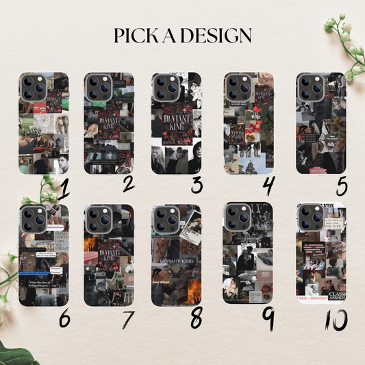 Rina Kent Deviant King Book Phone Case book 16 Pro Max 15 14 13 12 P image 1