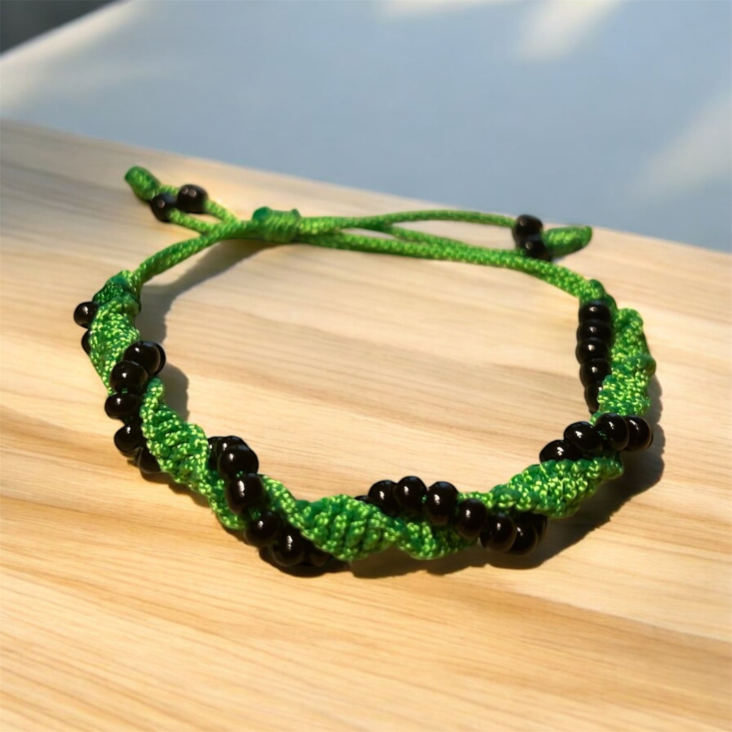 Spiral DNA Beaded Bracelet image 0