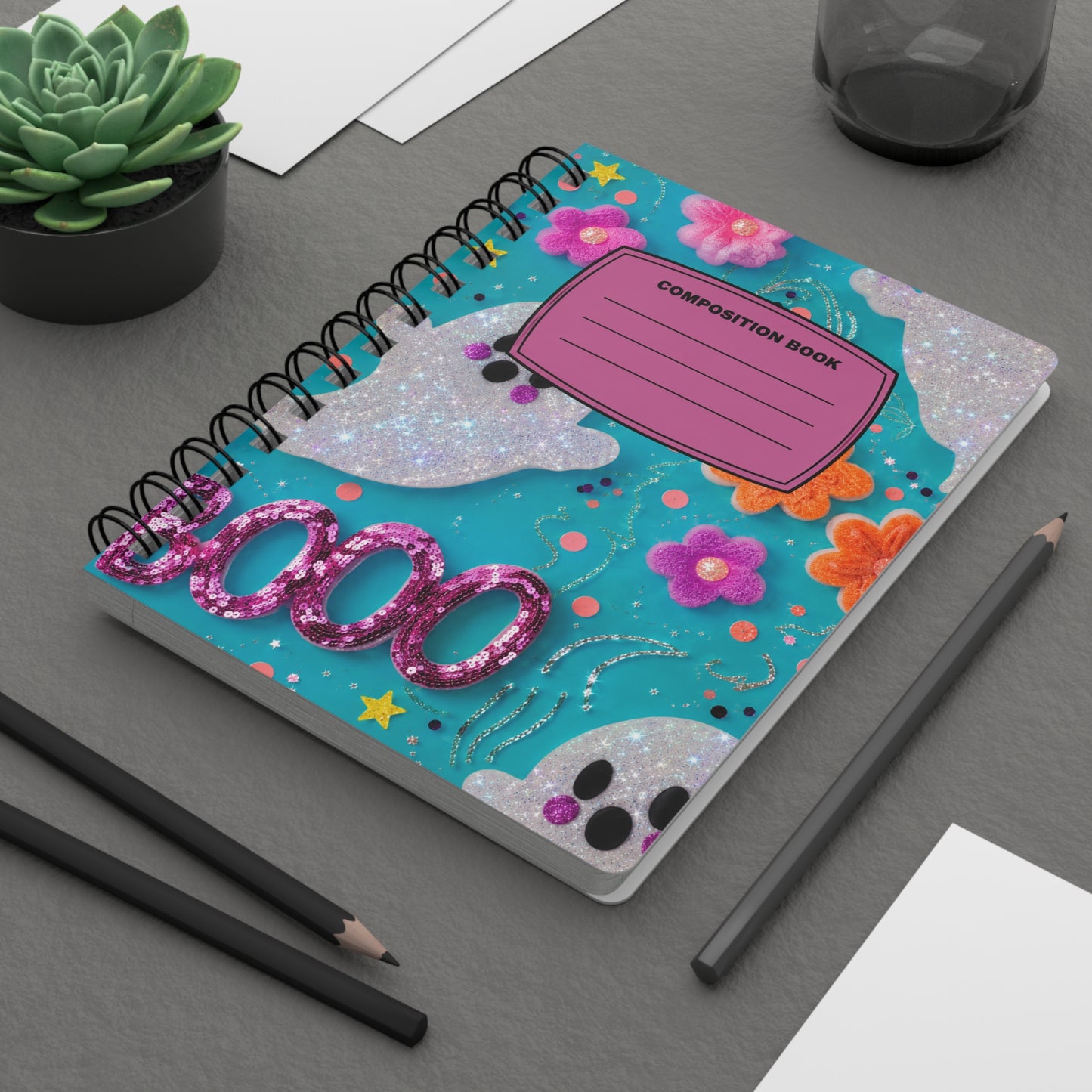 Halloween Composition Notebook | Cute Ghost & Spooky School Journal