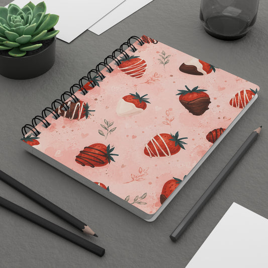 Strawberry Notebook Collection | Cute Aesthetic Spiral Journals