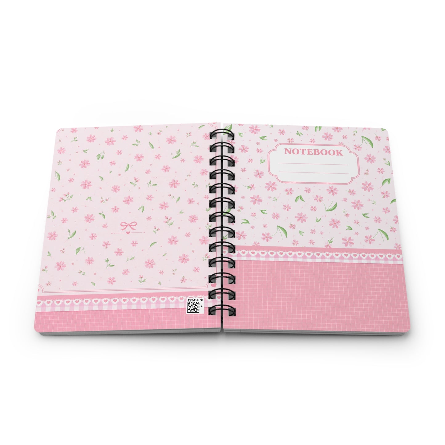 Pastel Flower Spiral Notebooks | Feminine Stationery Collection
