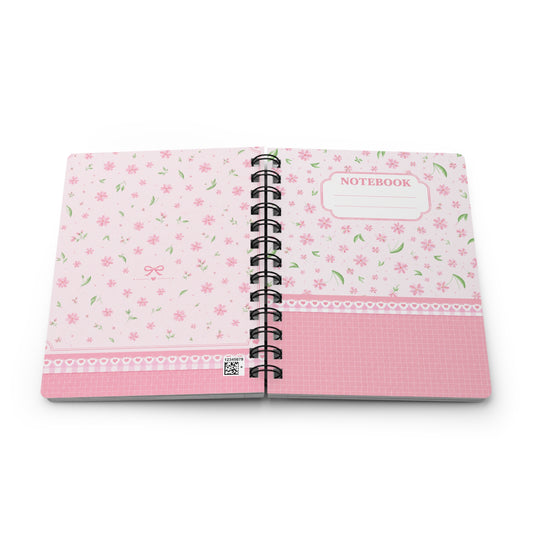 Pastel Flower Spiral Notebooks | Feminine Stationery Collection
