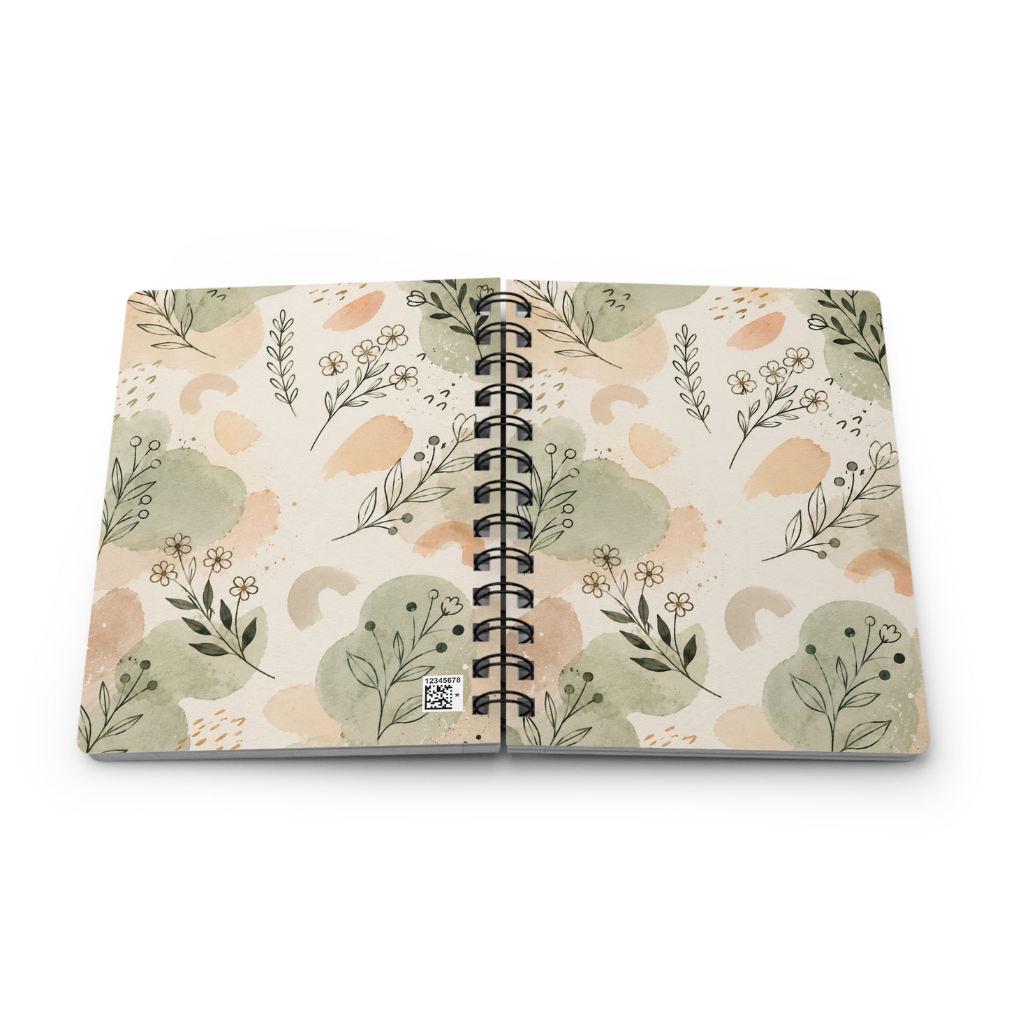 Botanical Composition Notebook | Inspirational Journal with Pastel Design