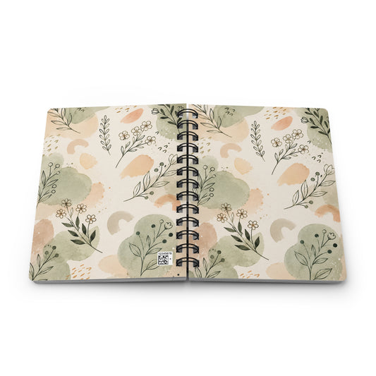 Botanical Composition Notebook | Inspirational Journal with Pastel Design