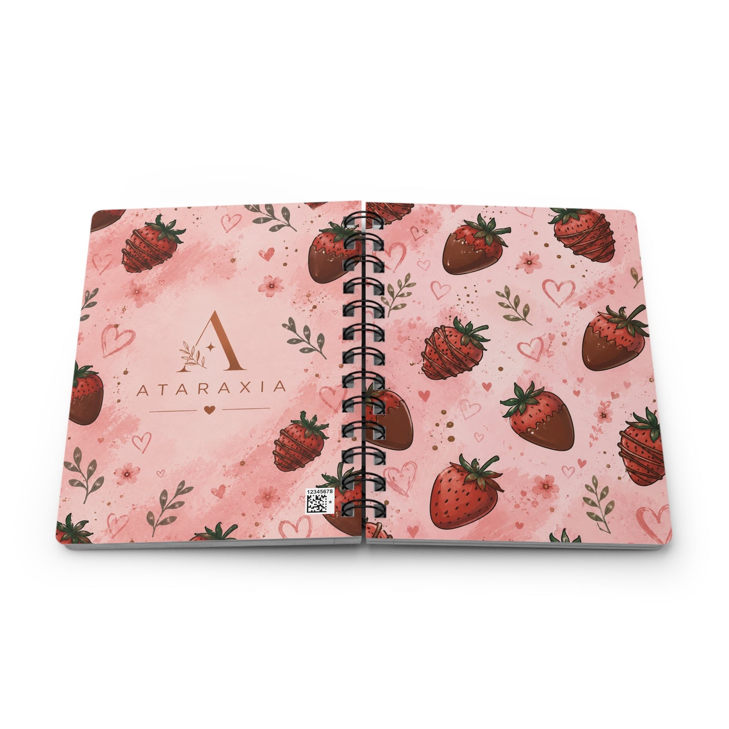 Strawberry Notebook Collection | Cute Aesthetic Spiral Journals