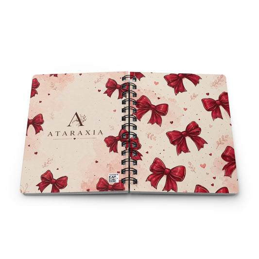Coquette Bow Notebook Collection | Feminine Spiral Journals
