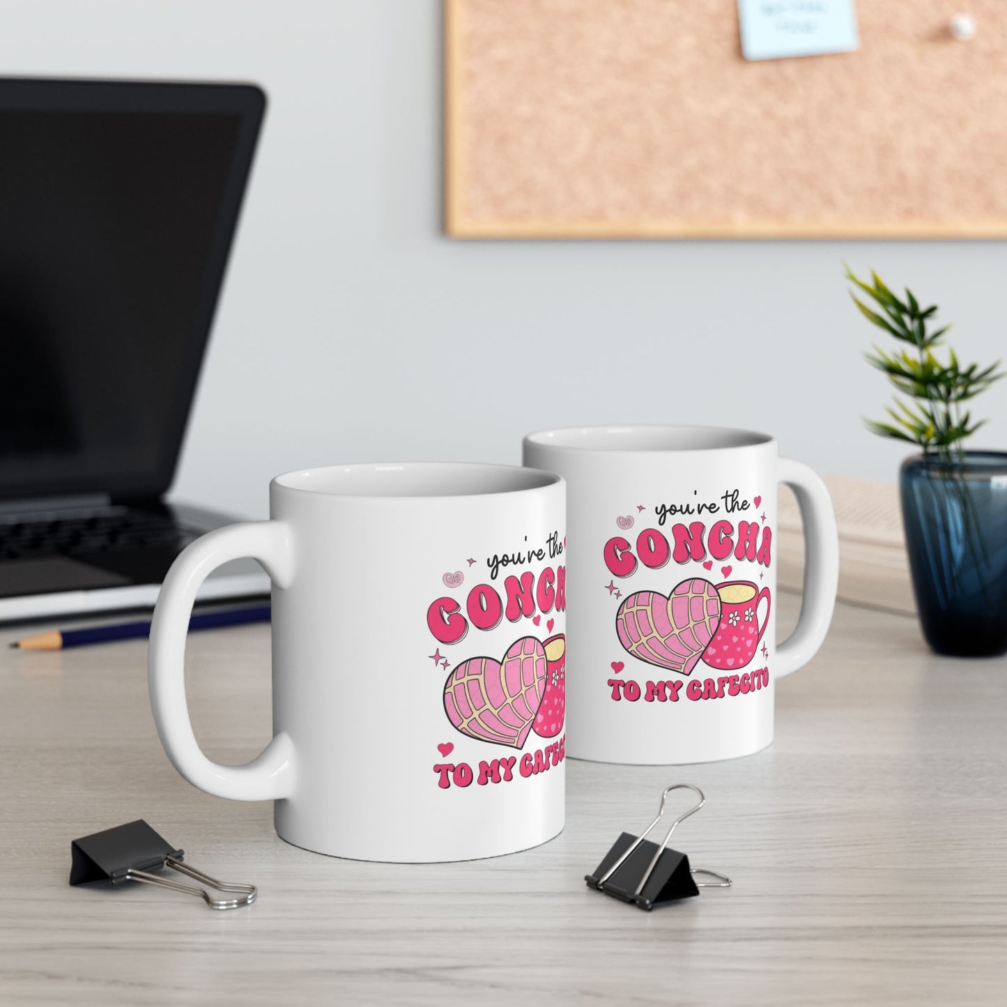 Funny Spanish Valentines Mug Flork Mug 12 oz Ceramic Mug with Humorous image 0