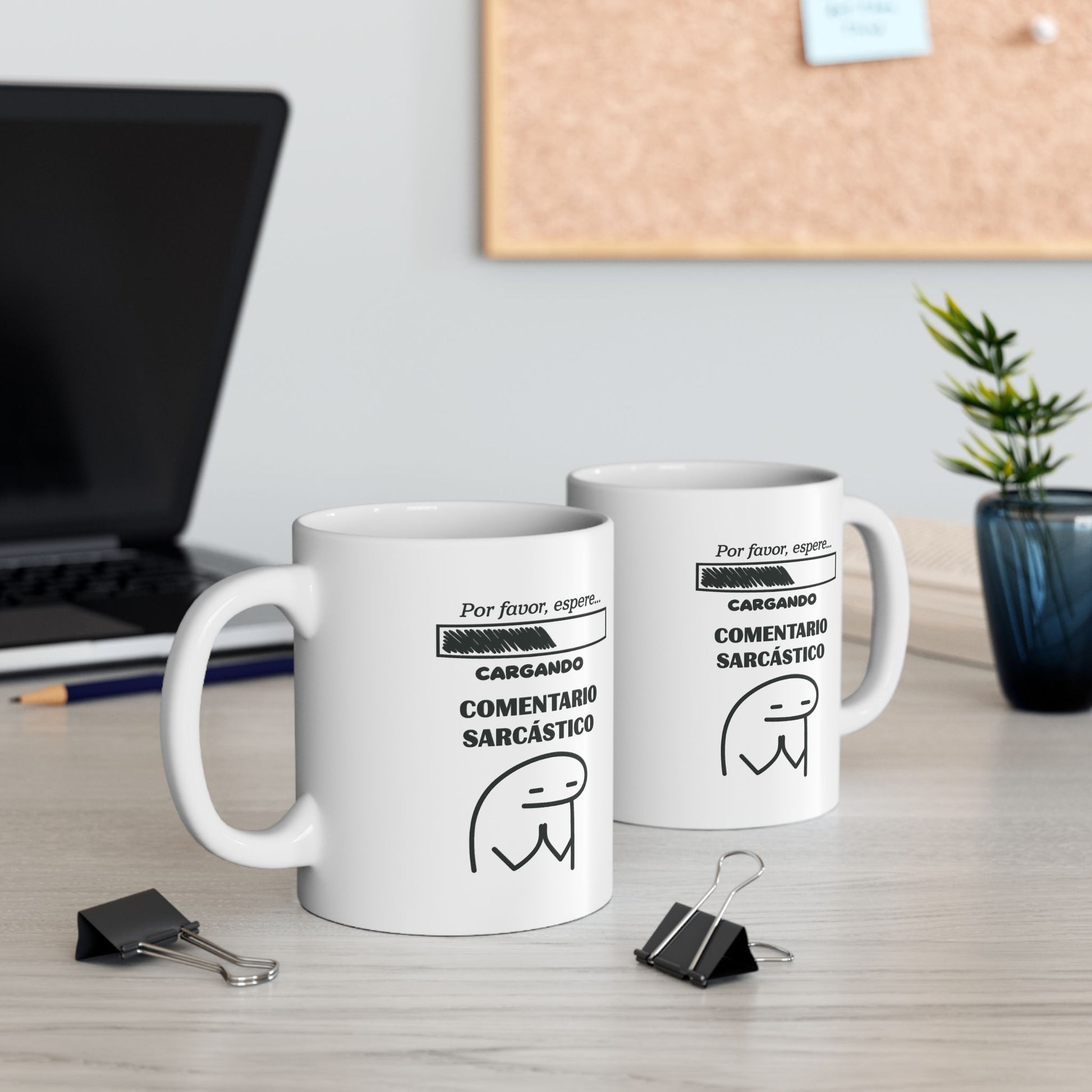 Funny Spanish Mug Flork Mug 12 oz Ceramic Tumbler with Humorous Spanish Text image 0