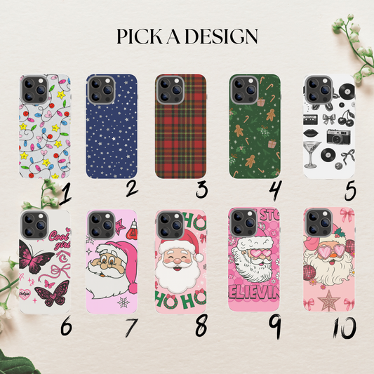 Winter Christmas phone case, holiday case 16/17  Pro image 1