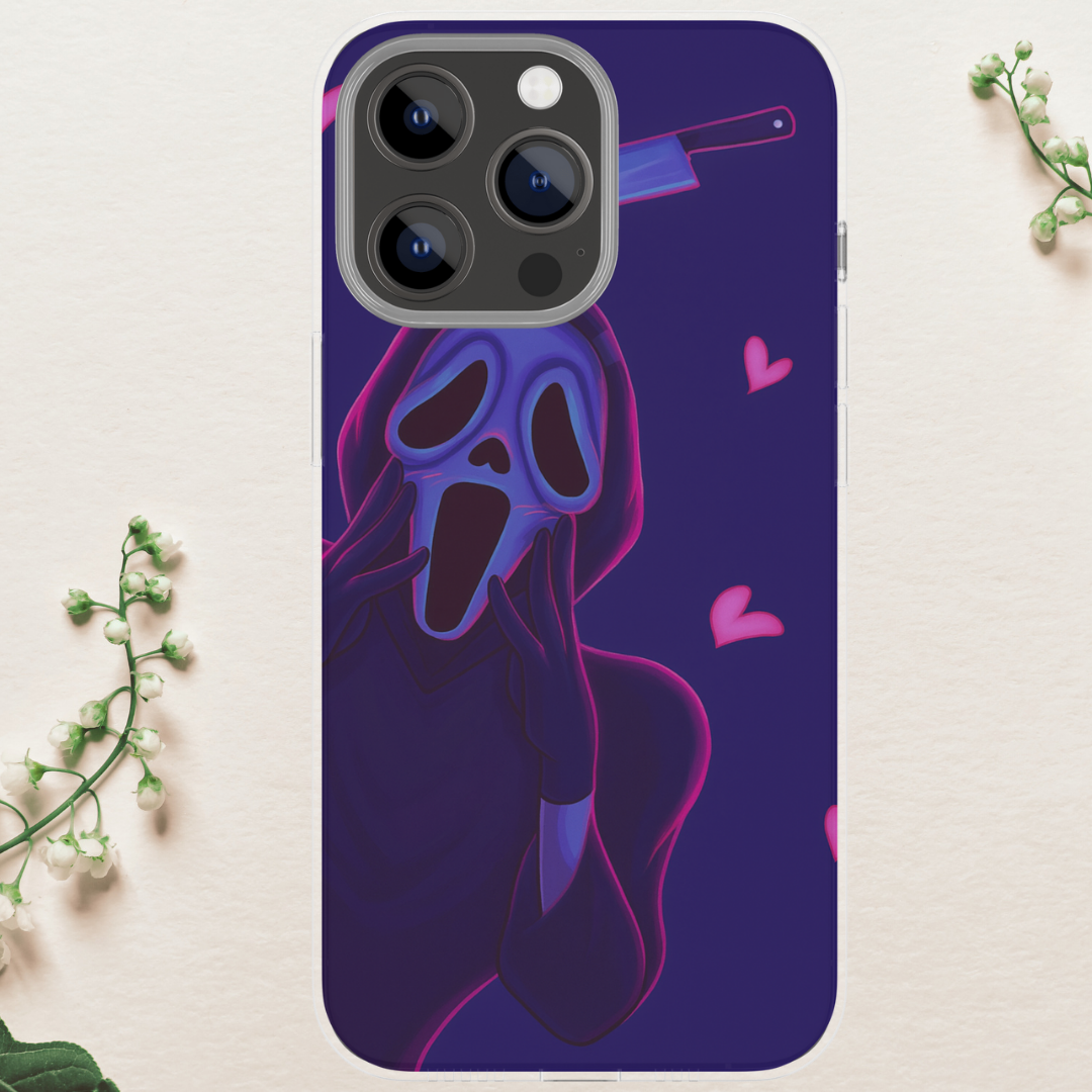 Ghost guy Halloween Horror scream movie case, Halloween case 16 Pro Max, image 1