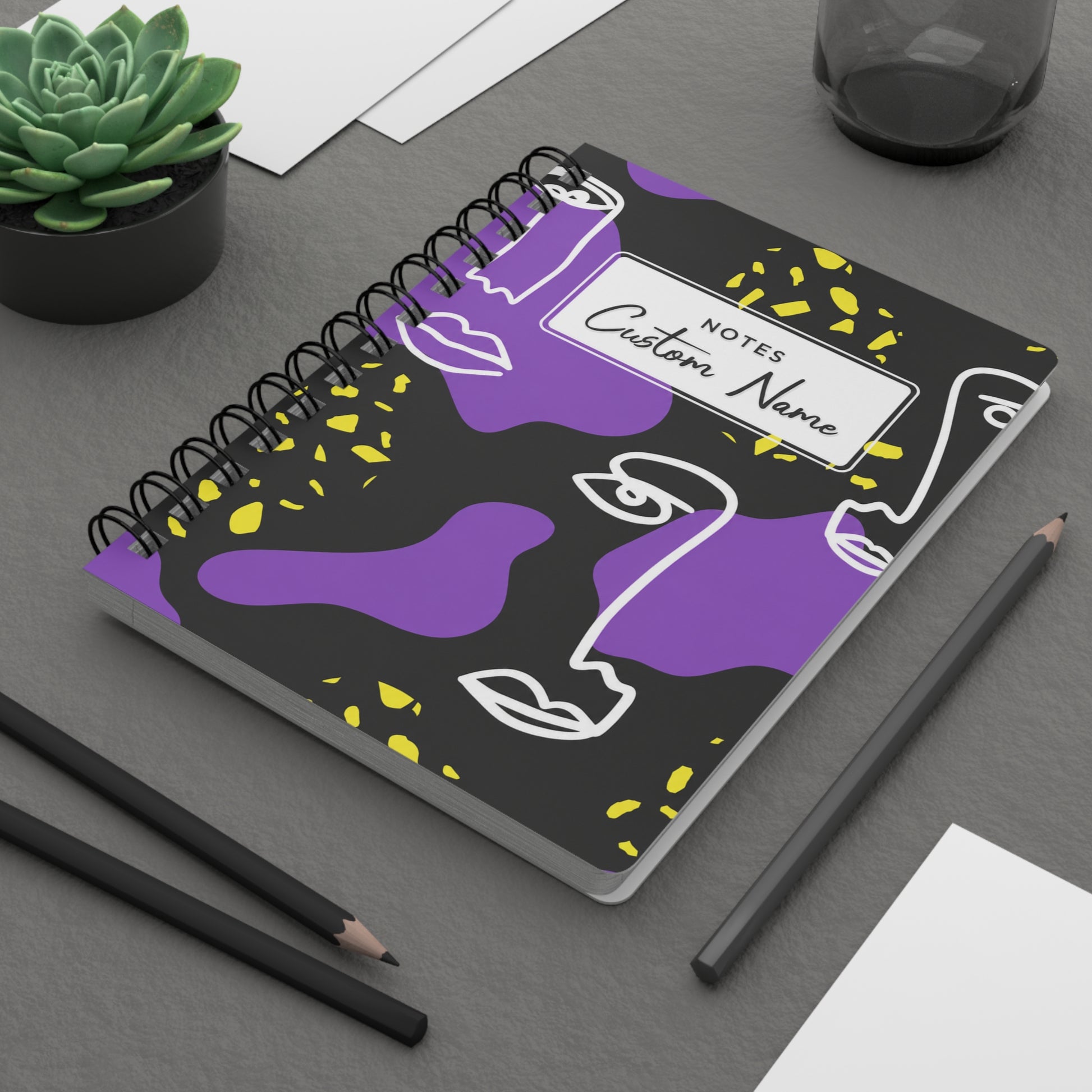 Personalized Pattern Notebook Collection | Custom Spiral Journals image 0
