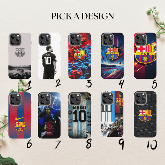 Lionel Messi Artistic Phone Case for iPhone and Samsung FC Barcelona Inspired Fo image 1