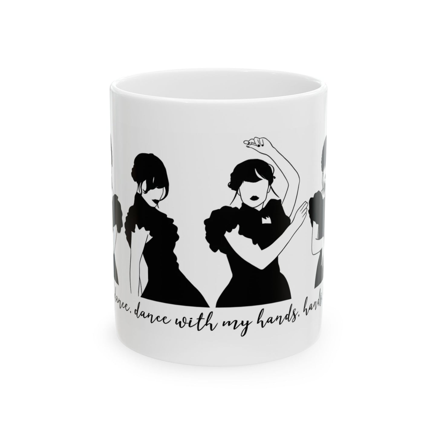 Merlina Halloween Ceramic Mug - Witchy Wednesday Coffee Cup, 11oz 15oz, Gift image 3