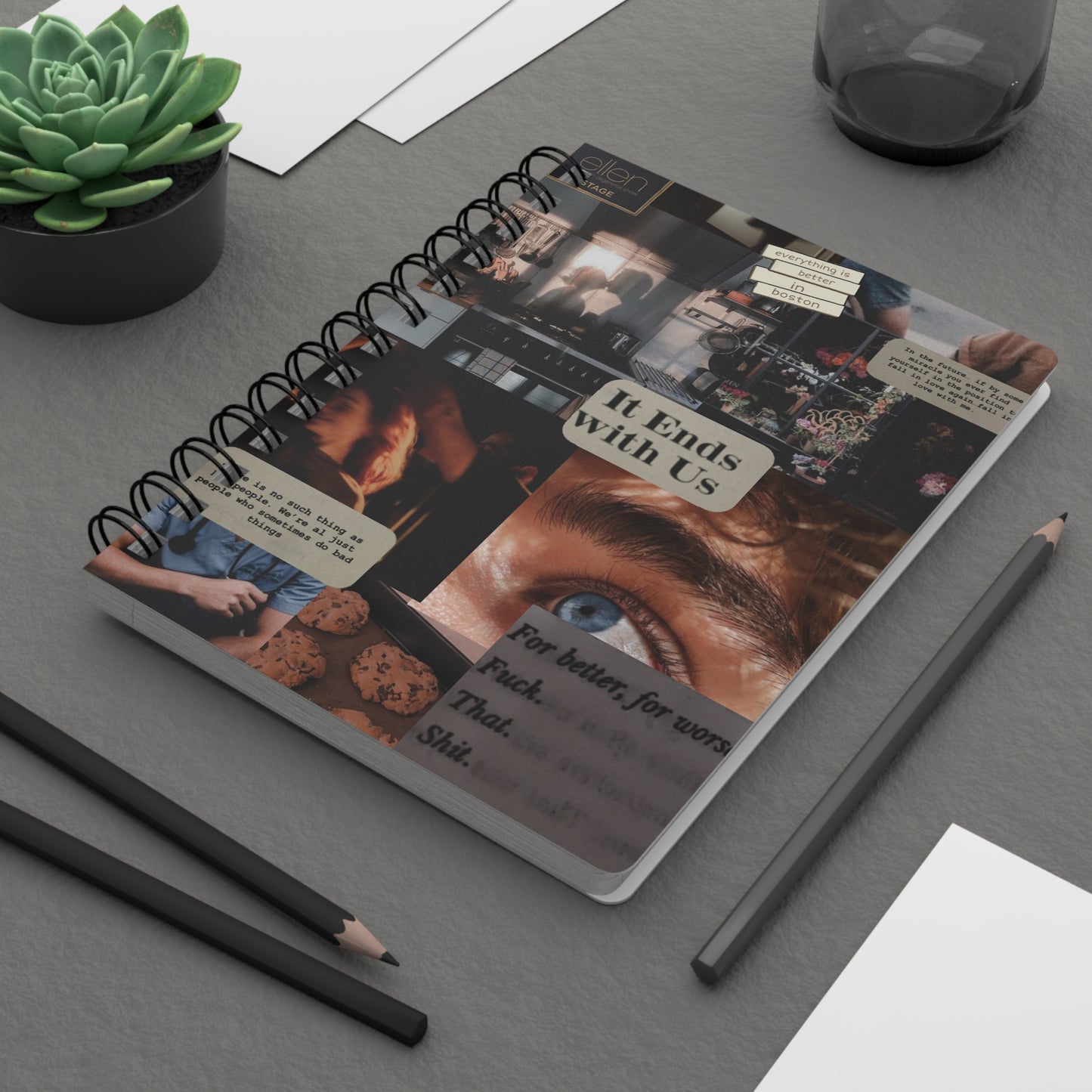 It Ends With Us Inspired Notebook Collection | Bookish Aesthetic Journals image 0