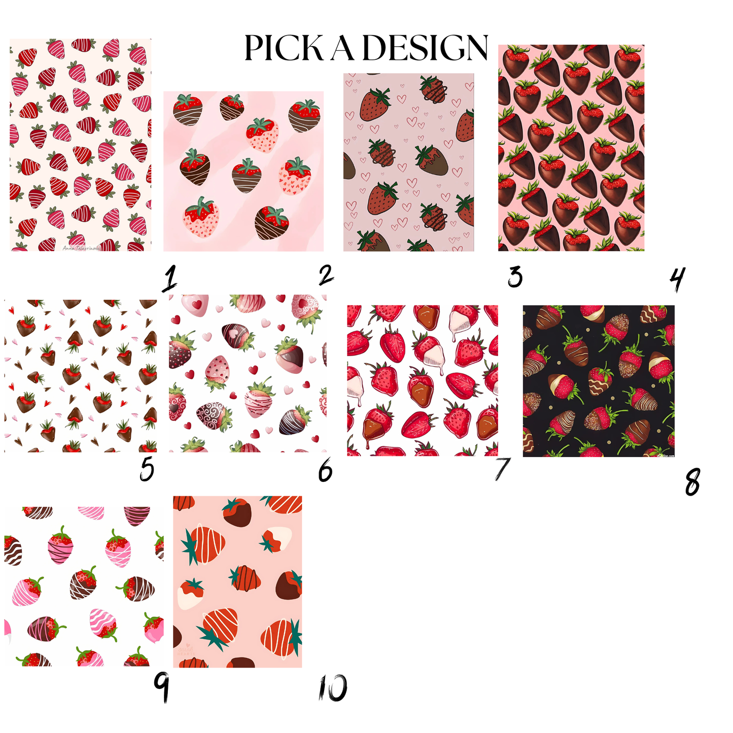 Strawberry Tumbler Design | Cute Pink tumblers image 2