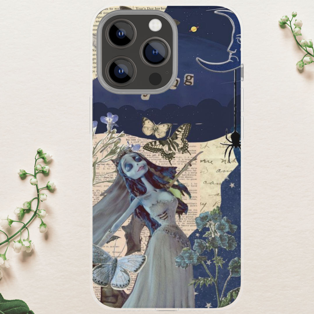 Corpse Bride Gothic, Halloween Gift, Tim Burton, Unique Art, Horror, 16 Pro Max, image 0