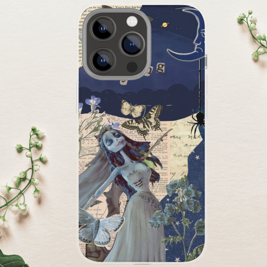 Corpse Bride Gothic, Halloween Gift, Tim Burton, Unique Art, Horror, 16 Pro Max, image 0