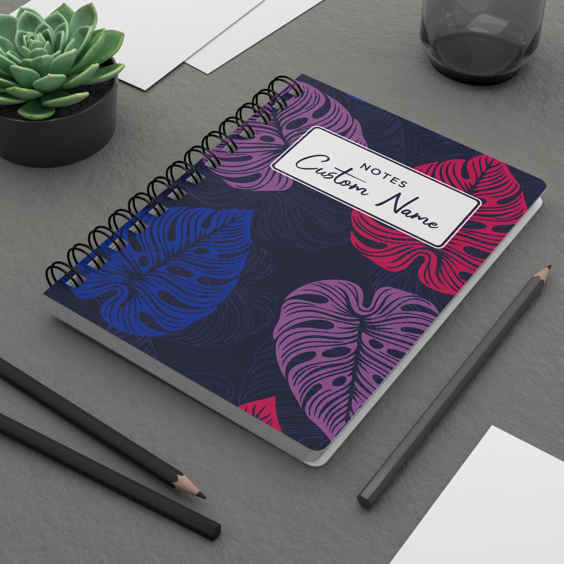 Personalized Pattern Notebook Collection | Custom Spiral Journals image 0