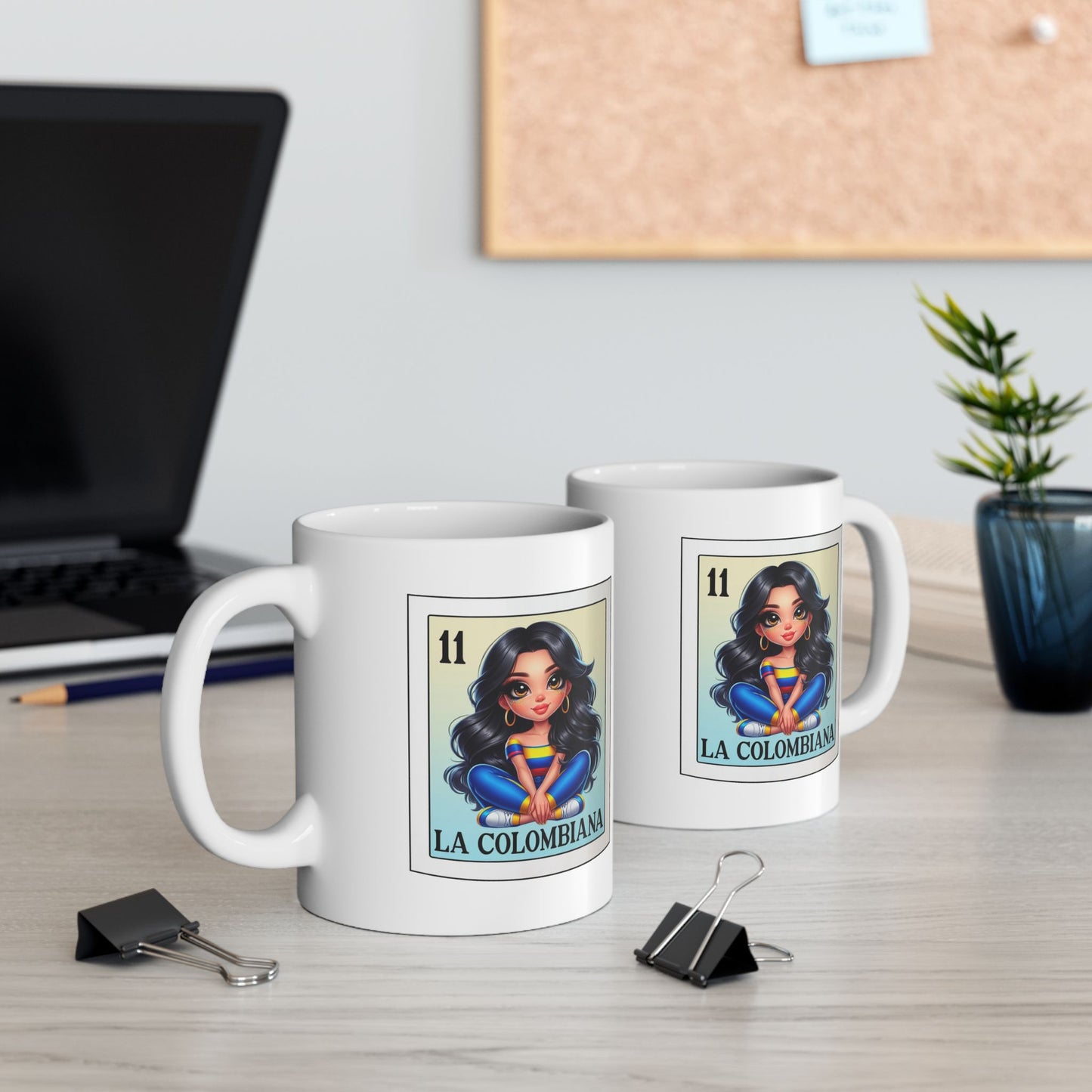 Loteria card en español mug, Cute La toxica mug, Spanish Design, LA colombiana image 0