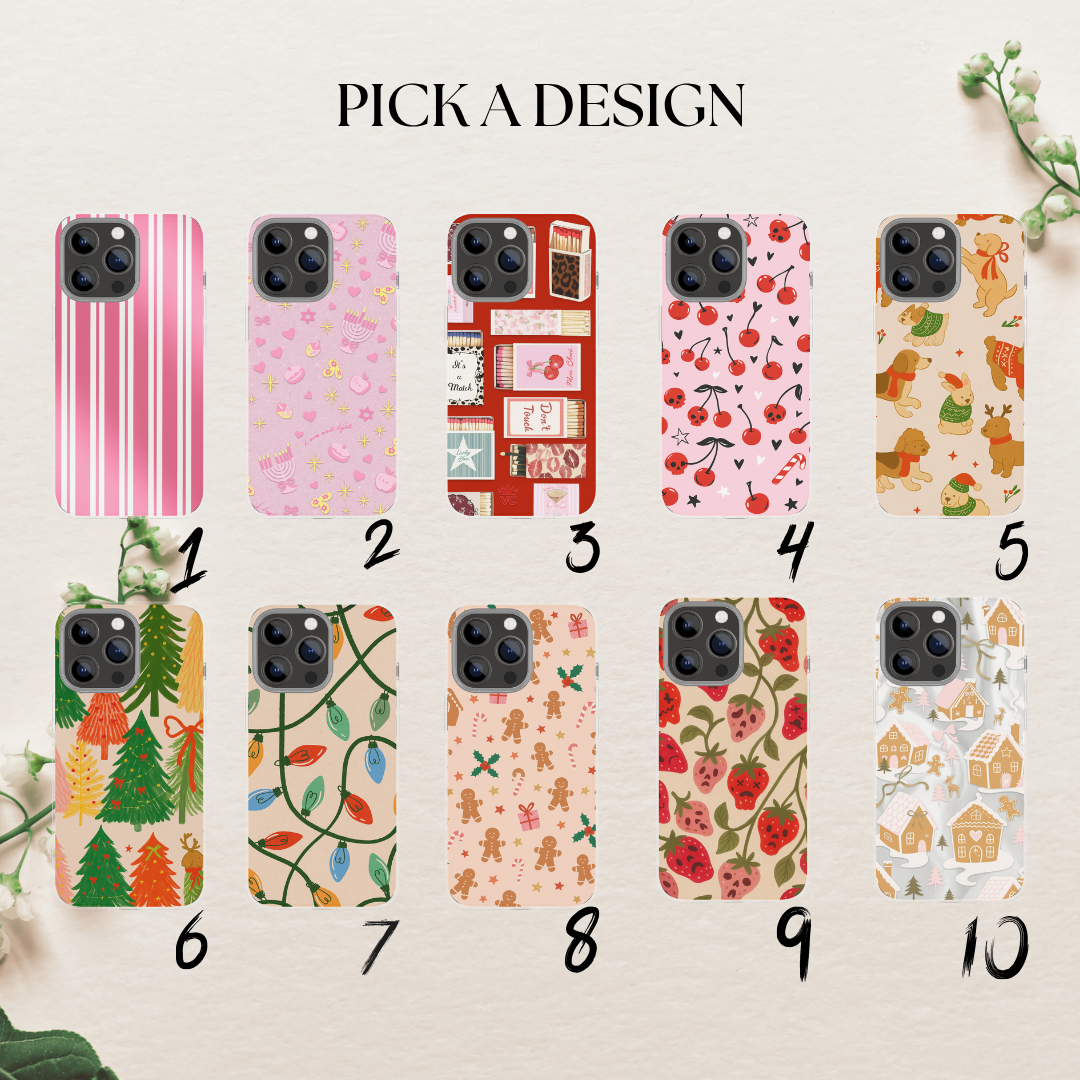 Winter Christmas phone case, holiday case 16/17  Pro image 1