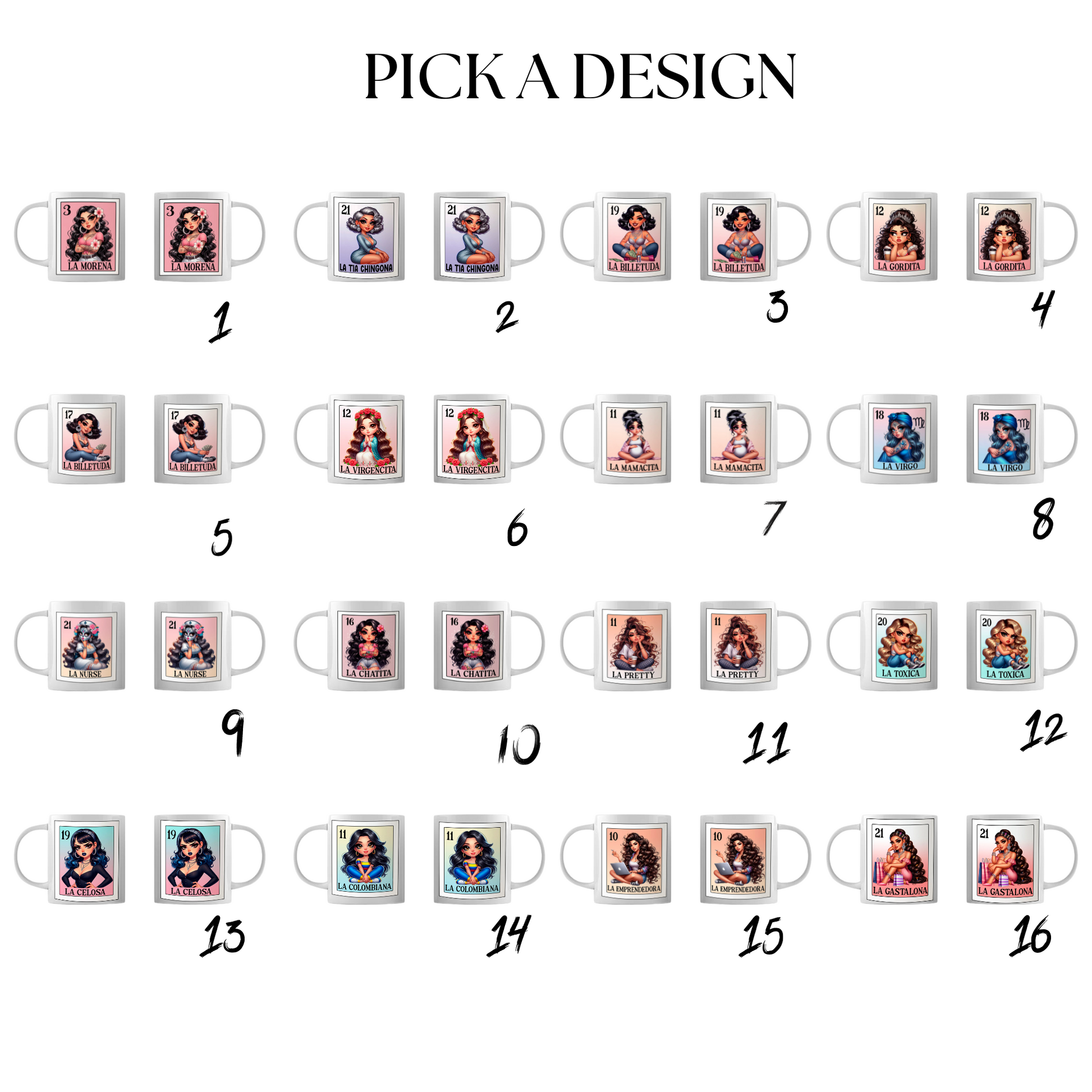 Loteria card en espanol mug, Cute sla abuelita mug, Spanish Design, LA mejor tia image 1