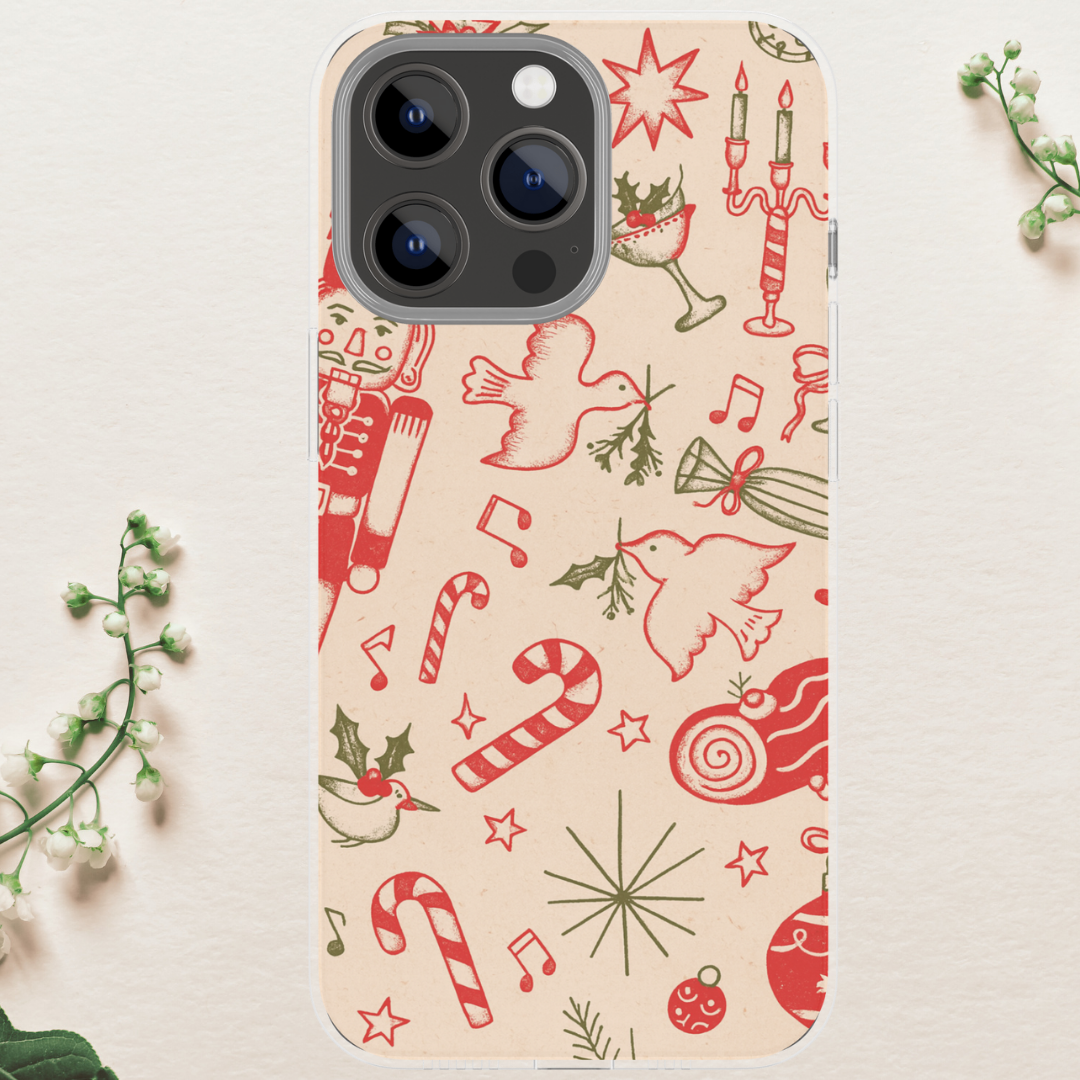 Winter Christmas phone case, holiday case 16/17  Pro image 0