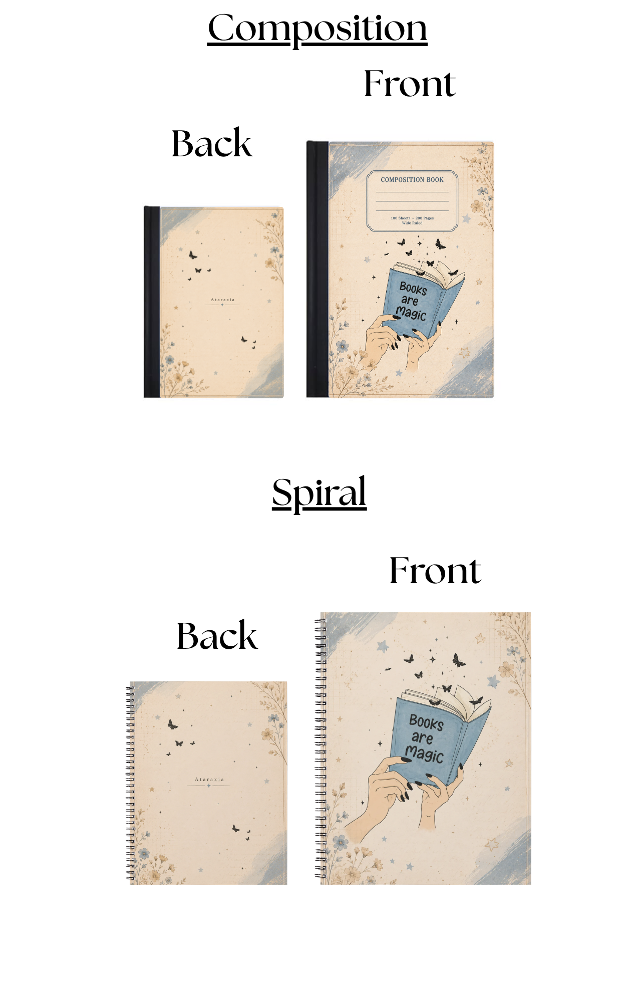 Book Lover Spiral Notebook | Cozy Reading Journal Collection