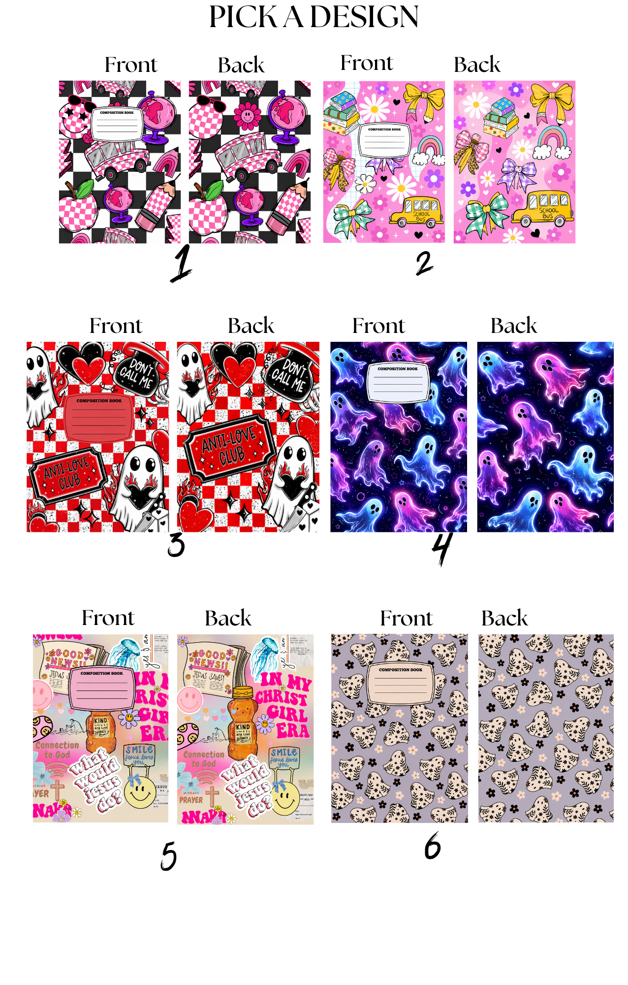Composition Notebook | Trendy Aesthetic School Journal Collection